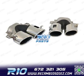 COLAS DE ESCAPE MERCEDES GLE W167 19- LOOK GLE53 CROMO