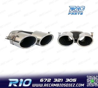 COLAS DE ESCAPE MERCEDES GLE W167 19- LOOK GLE53 CROMO