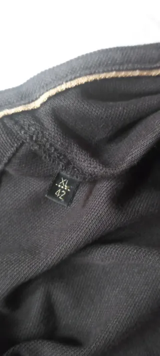 Polo manga larga hombre marrón