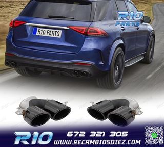 COLAS DE ESCAPE MERCEDES GLE W167 19- LOOK GLE53 NEGRO