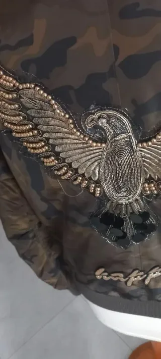 Cazadora Bomber Militar Talla S