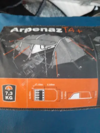 Tenda Arpenaz T4+ 4 persone