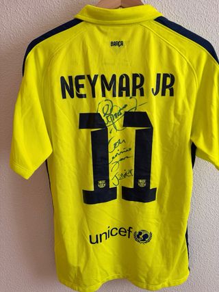 Camiseta FC Barcelona Neymar Firmada Talla L