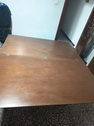 Mesa de centro madera maciza extensible