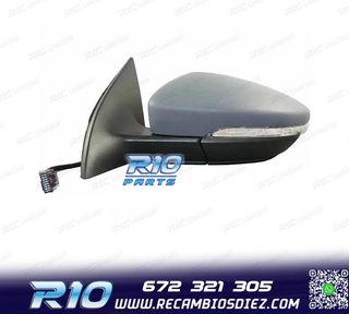 ESPEJO RETROVISOR IZQ VOLKSWAGEN SCIROCCO 08-14 6 PIN