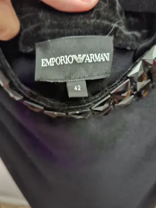 Emporio Armani Talla 42 Top Negro