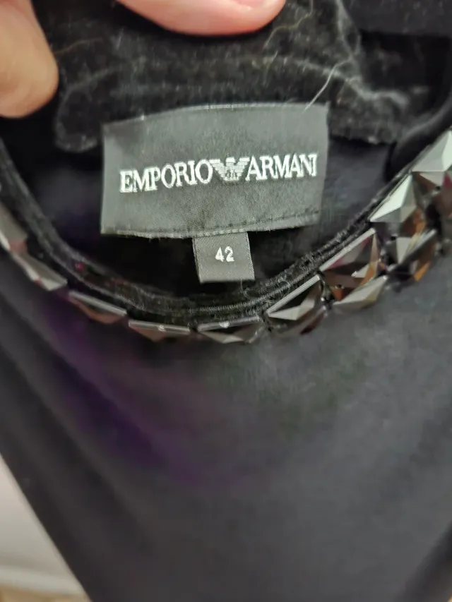 Emporio Armani Talla 42 Top Negro
