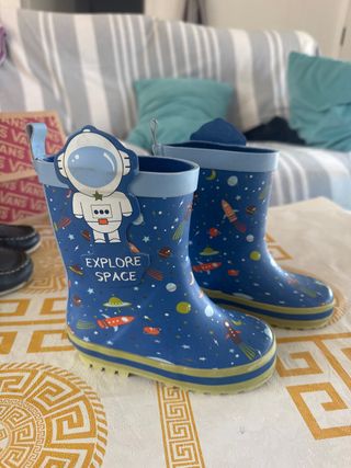 Botas de agua niño espacio talla 23