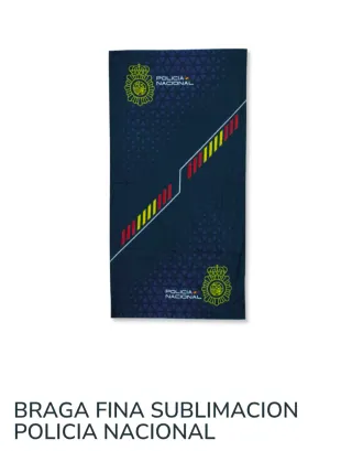Braga Cuello  bufanda tubular Policia Nacional