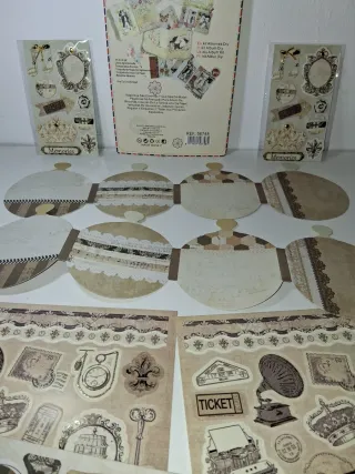 Kit  Scrapbooking Estilo Vintage.