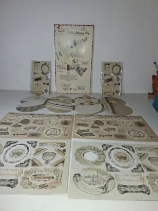 Kit  Scrapbooking Estilo Vintage.