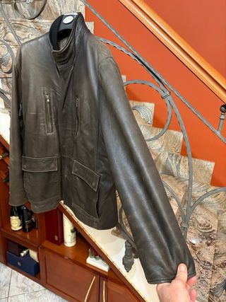 Giacca in vera pelle vintage uomo