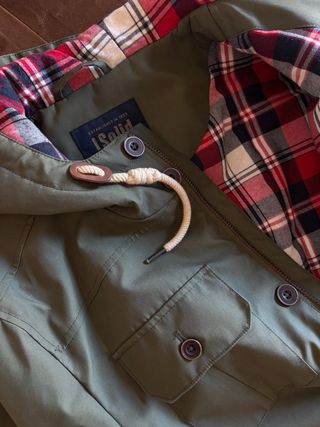 Parka verde Solid! con forro interior