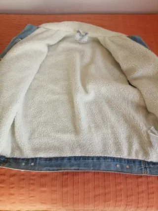 Cazadora vaquera juvenil con borreguillo