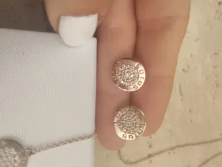 Conjunto Lotus Oro Rosa: Collar y Pendientes