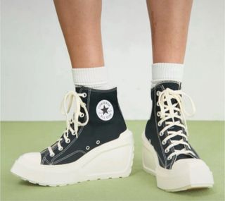 Converse plataforma mujer negras