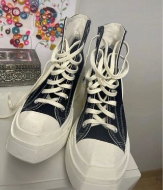 Converse plataforma mujer negras