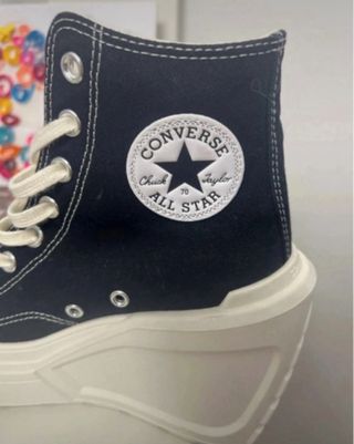Converse plataforma mujer negras