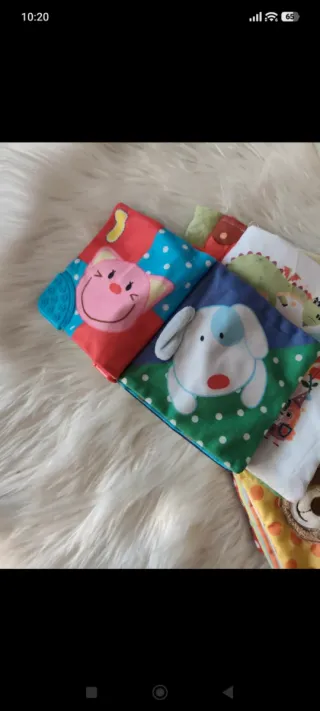 Juguetes de tela para bebé sensoriales