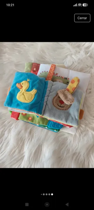 Juguetes de tela para bebé sensoriales