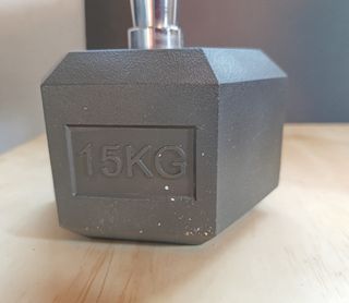 Mancuernas hexagonales 15 kg (par)