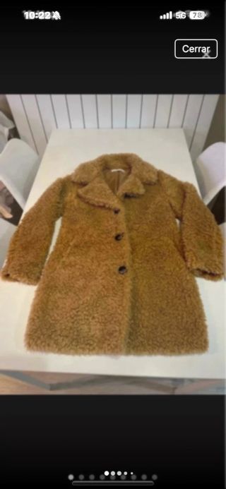 Abrigo Sfera Mujer Talla S Marrón