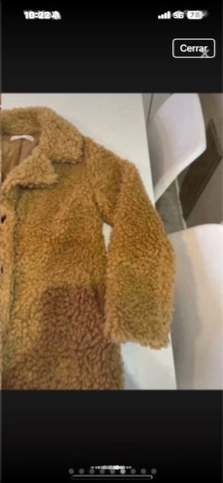 Abrigo Sfera Mujer Talla S Marrón