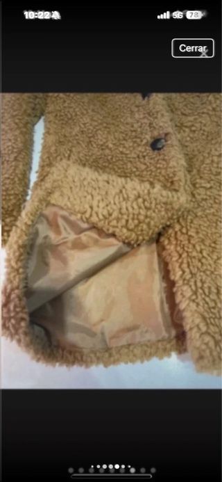 Abrigo Sfera Mujer Talla S Marrón