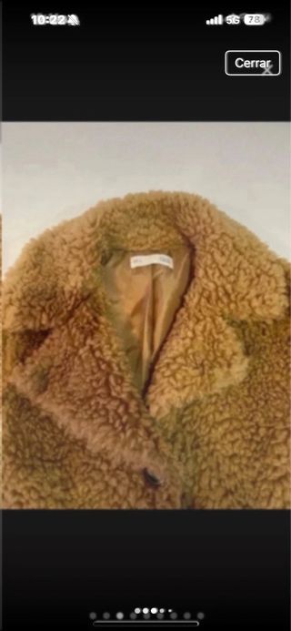 Abrigo Sfera Mujer Talla S Marrón