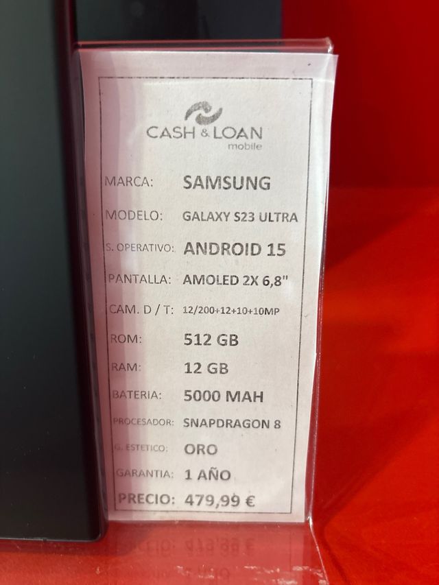 Samsung Galaxy S23 Ultra 512GB Negro