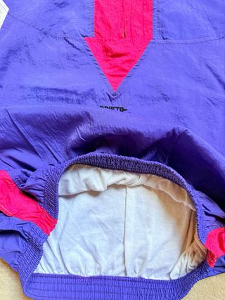 Cortavientos Oversize L/XL Morado y Fucsia