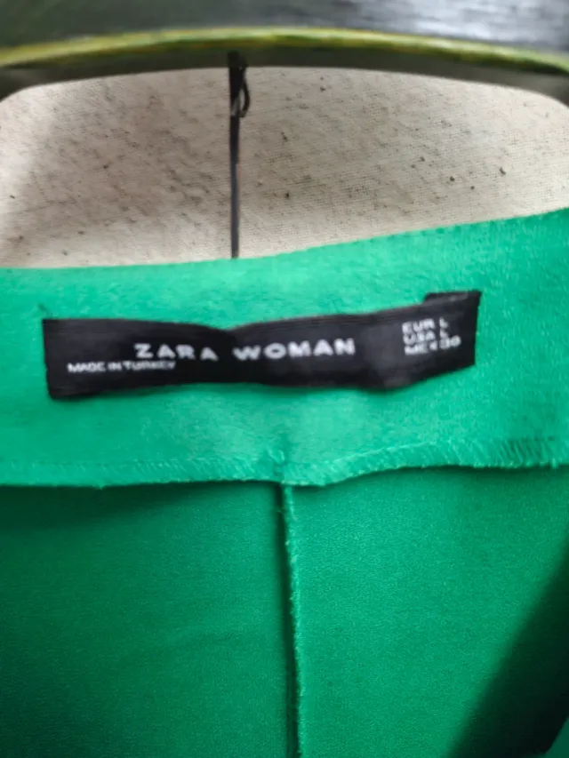 Vestido corto Zara Verde