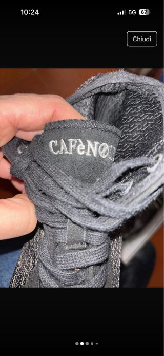 Scarpe donna paillettes cafe noir nere e argento