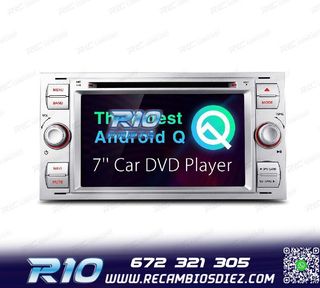 RADIO GPS ANDROID 12 PARA FORD FOCUS C-MAX FIESTA GALAXY KUG