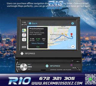 RADIO GPS ANDROID 1DIN TACTIL GPS