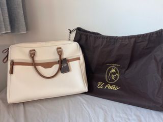 Bolso carpeta grande mujer blanco El Potro