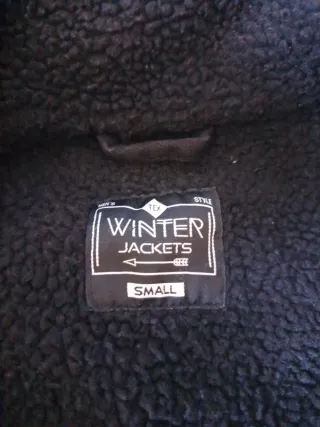 Cazadora vaquera negra hombre con borrego