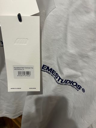 Camiseta EMESTUDIOS Talla XL Blanca