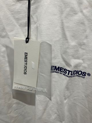 Camiseta EMESTUDIOS Talla XL Blanca
