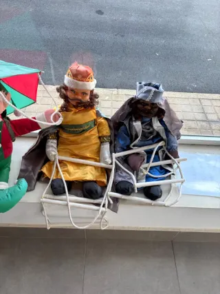 2 Reyes Magos Muñecos Decoración