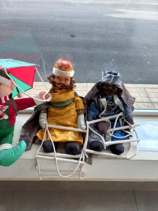 2 Reyes Magos Muñecos Decoración