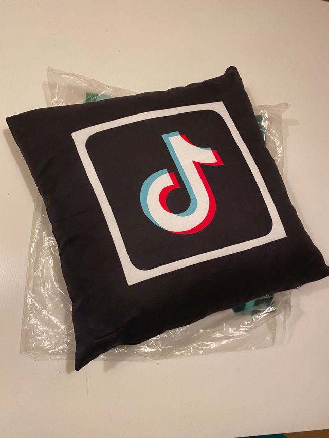 Cojín Negro con Logo Netfix Rojo