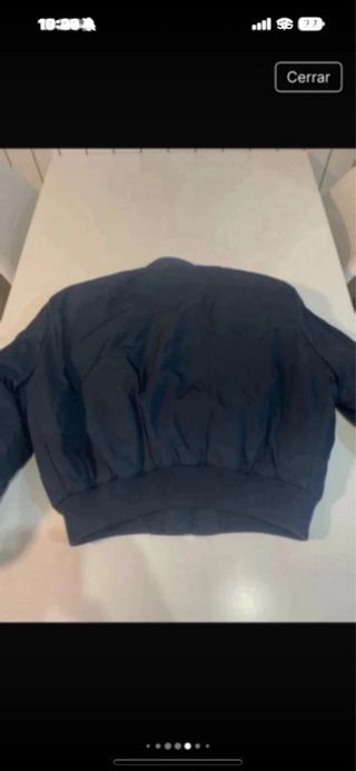 Cazadora bomber mujer Zara azul