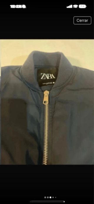Cazadora bomber mujer Zara azul