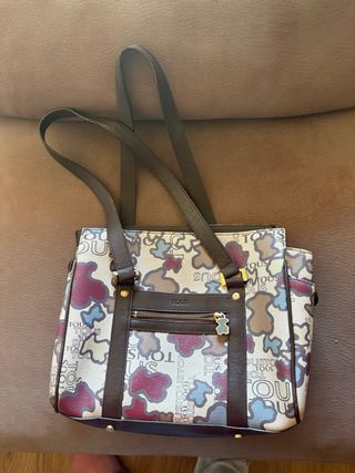 Bolso Tous Beige y Marrón