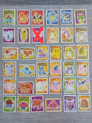 Lote Cromos Merlin Pokémon 1999