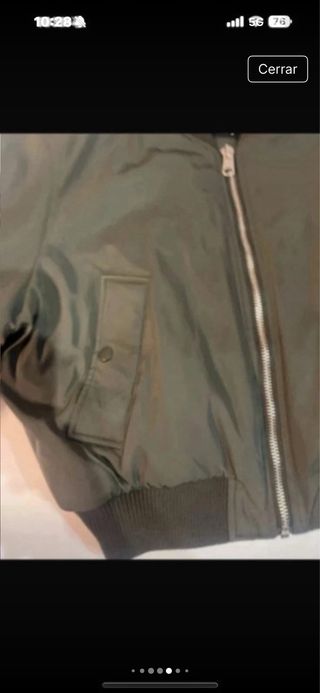 Cazadora bomber Zara mujer verde