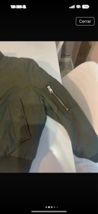 Cazadora bomber Zara mujer verde