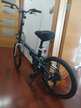 Bicicleta plegable B'Twin Tilt 500 + Rodillo