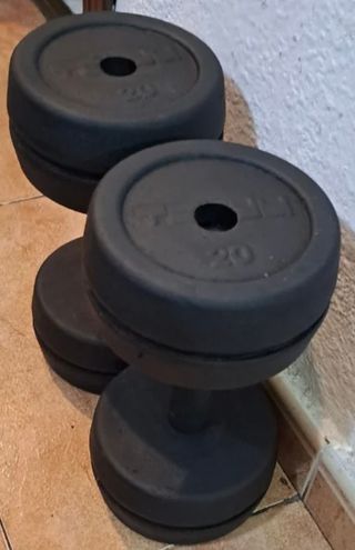 PESAS 2 MANCUERNAS DE 26KG Y MAS